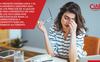 La presión inmobiliaria y el incremento desorbitado de los precios de alquiler se han convertido en uno de los factores más perjudiciales para la supervivencia y competitividad del trabajo autónomo
