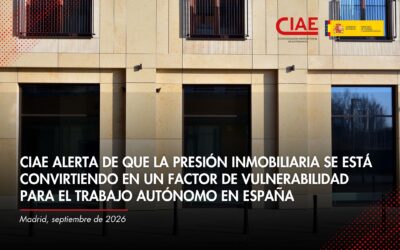 CIAE alerta de que la presión inmobiliaria se está convirtiendo en un factor de vulnerabilidad para el trabajo autónomo en España